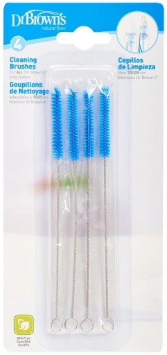 Dr Browns Brown's BRUSH for tube system Sada 4 zubných kefiek