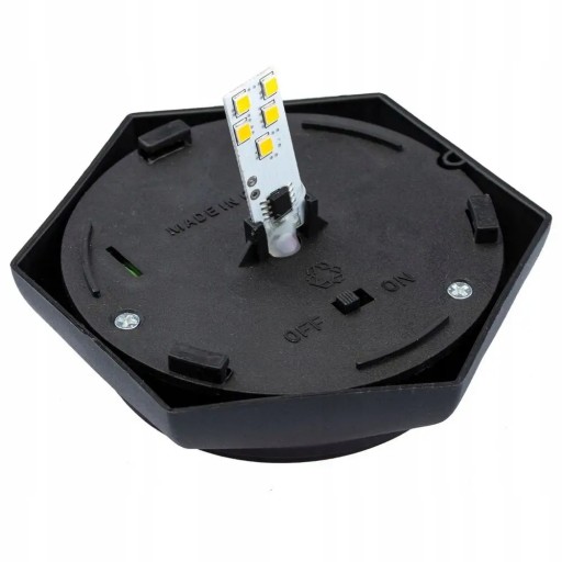 LED solárne svietidlo GOLDLUX, čierne, 39 cm