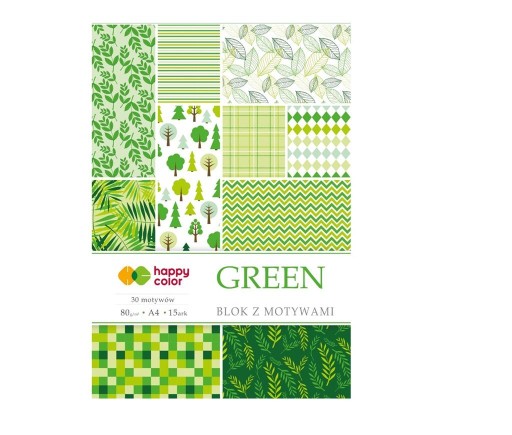 Kreatívny blok Happy Color s motívmi Green A4