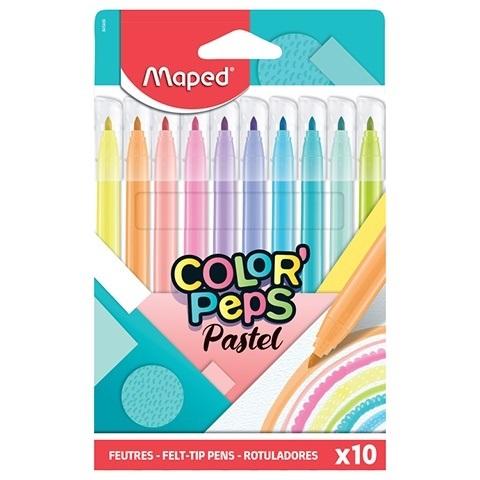 Pastelové fixky Colorpeps 10 farieb