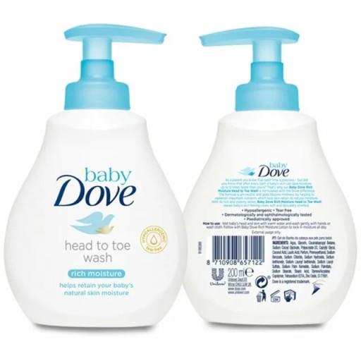 Dove Baby hydratačný telový gél pre deti Rich Moisture 400 ml