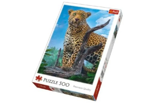 KOCKY PUZZLE POHĽAD NA DIVOKÉHO LEOPARDA 500 Ks.