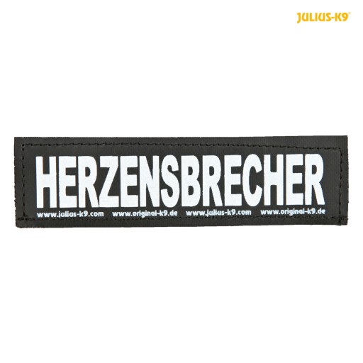 Samolepka na suchý zips 2 Julius-K9, S, HERZENSBRECHER