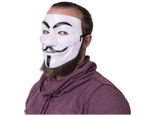 ANONYMNÁ MASKA VENDETTA ACTA PROTEST HALLOWEEN V