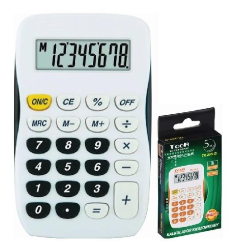 TOOR TR-295-K 8-POLOHOVÁ VRECKOVÁ KALKULAČKA