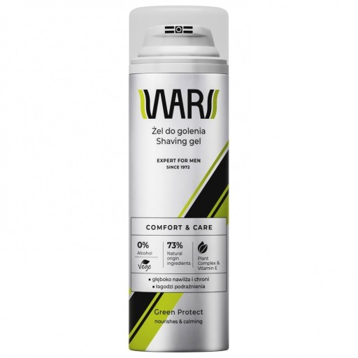 WARS EXPERT FOR MEN Gél na holenie 200ml GREEN PROTECT / Rastlinný komplex