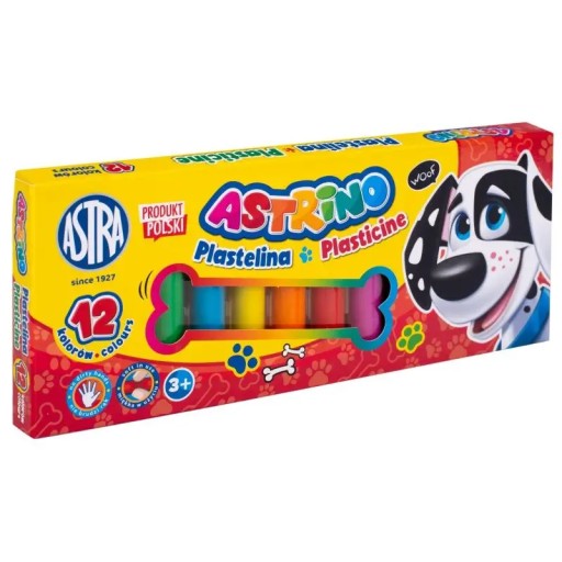 Astra školská plastelína pre deti, 12 farieb Astrino