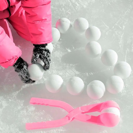 PROSPERPLAST SNOWBALLEE 1 Jednoduchý ružový stroj na snehové gule