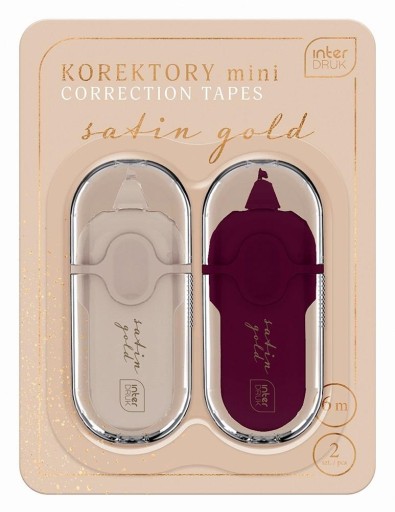 Mini korektor, 2 kusy Satin Gold