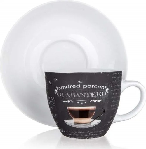 Stopercentná šálka a podšálka na kávu 190 ml