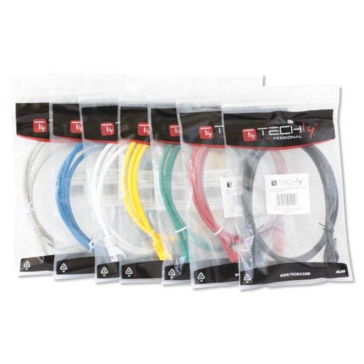 PatchCord Techly Cat.5e UTP CCA 1m šedý
