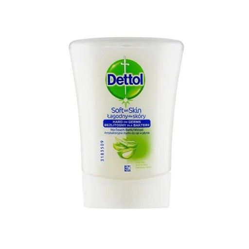 DETTOL Vložka do aplikátora 250 ml tekuté mydlo s náplňou z aloe