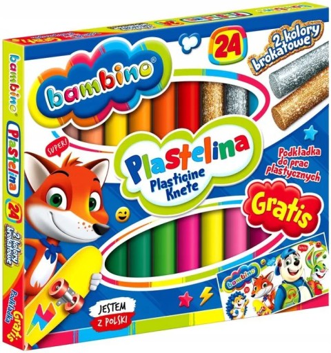 Plastelína 24col Bambino