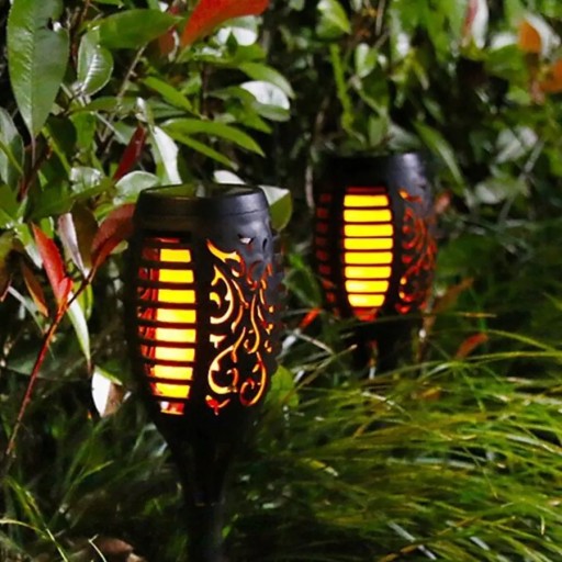 LED solárna lampa Fire Effect FLAME TORCH