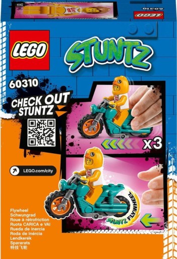 LEGO City Chicken Stunt Motocykel 60310 motorové kocky