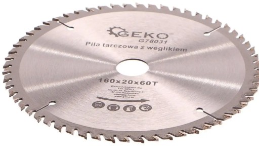 Kotúč na drevo 160x20x60T (otvory) GEKO G78031