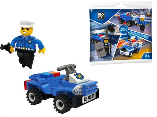 Klocki Blocki MyPolice Sachet - Policajná štvorkolka