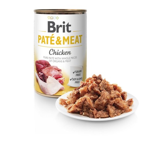 Brit Paté Meat Chicken Mokré kuracie mäso pre psov 400g
