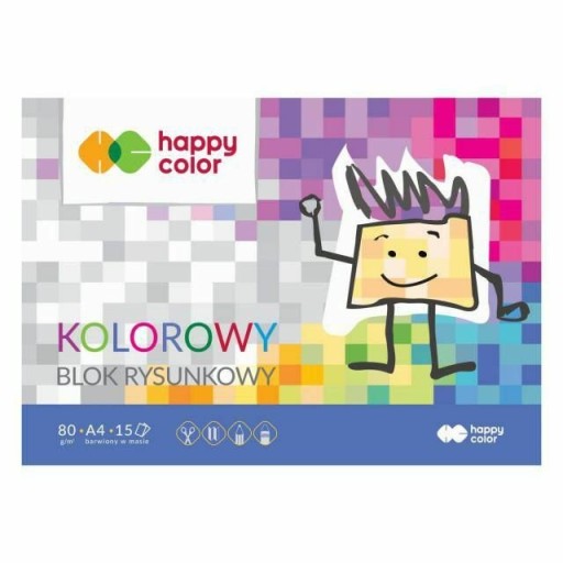 BLOK FARBA A4 80G 15 LISTOV HAPPY FARBA