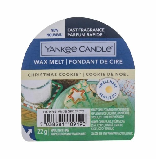 Vosk s vôňou na vianočné sušienky Yankee Candle