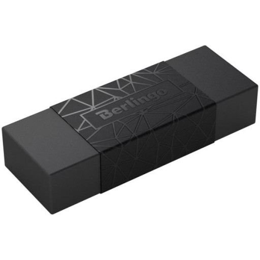 Berlingo guma, obdĺžniková, Eco-PVC, DoubleBlack 1 ks