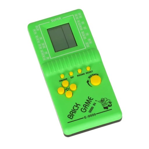ELEKTRONICKÁ HRA TETRIS 9999IN1, ZELENÁ
