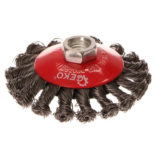 Pletená bočná drôtená kefa 100mm M14 GEKO G00605