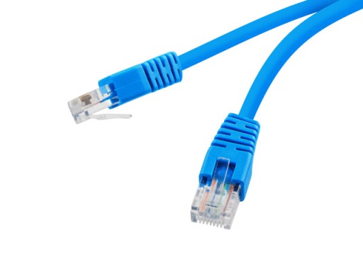 Patchcord GEMBIRD RJ45 sieťový kábel cat.5e 0,5M modrý