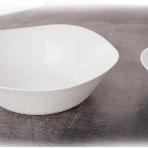 MISKA NA ŠALÁT PARMA 14cm Bormioli biela hranatá opálová misa
