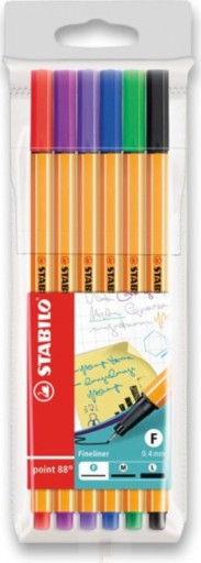 STABILO Point 88 jemná súprava 6 ks.