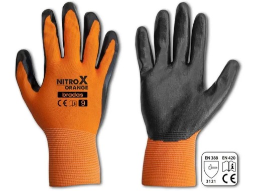 NITROX ORANGE ochranné pracovné rukavice veľ 10 XL