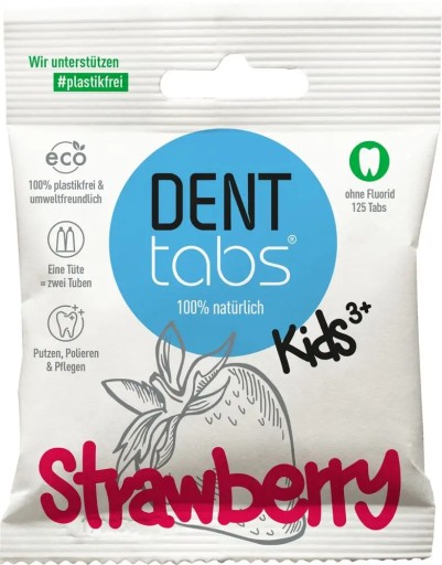 ZUBNÉ TABLETY PRE DETI, BEZ FLUORIDOV, DENTTABS