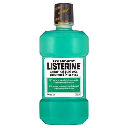 Johnson Listerine ústna voda 500 ml Fresh Burst