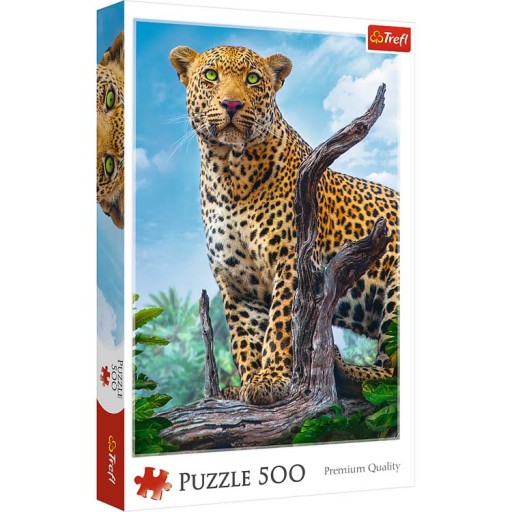 KOCKY PUZZLE POHĽAD NA DIVOKÉHO LEOPARDA 500 Ks.