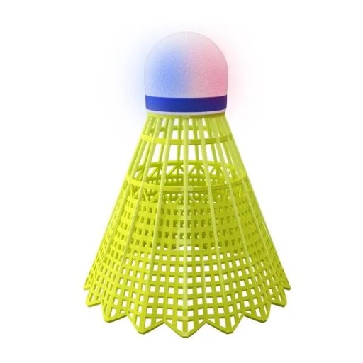 Sada 3x nylonových badmintonových loptičiek LED Set Solid