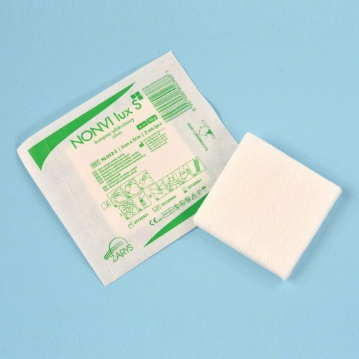 STERILNÉ KOMPRESY, NETKANÉ MERAČE 5x5cm 125 ks