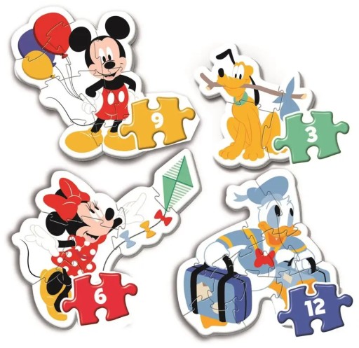 Moje prvé puzzle 4v1 Mickey Mouse Clementoni