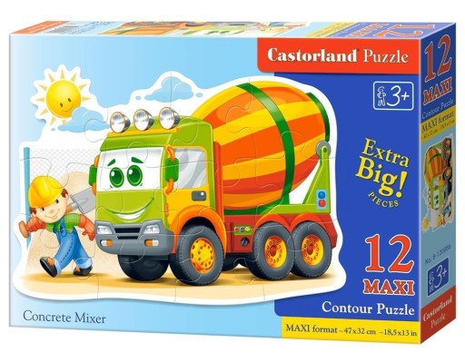 Puzzle 12 maxi miešačka na betón Castorland