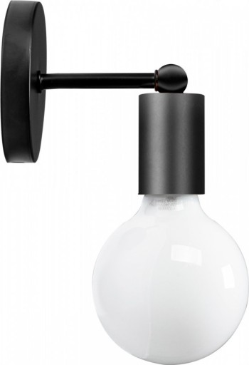 LAMPA NÁSTENNÁ LAMPA NÁSTENNÉ SVIETIDLO KOVOVÉ DEKORATÍVNE LOFT ČIERNA