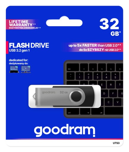 KOVOVÝ PENDRIVE GOODRAM TWISTER 32GB USB 3.0
