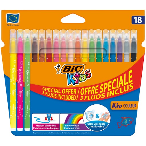 BIC COULER FLUO PD TRIPS 18 farieb