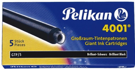 PELIKAN 4001 GTP/5 dlhé čierne perá