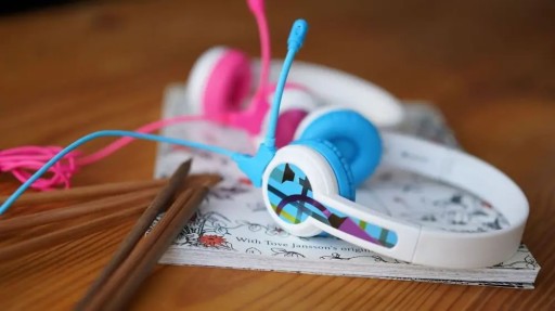 Káblové slúchadlá BuddyPhones StudyBuddy PINK