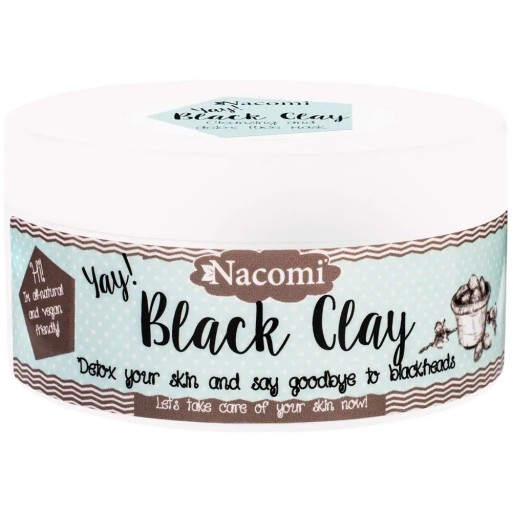Nacomi Black Clay Black Clay maska na tvár a telo