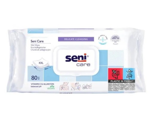 SENI CARE vlhčené obrúsky 80 ks