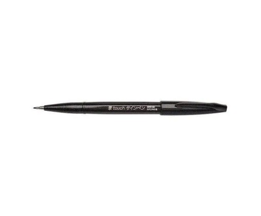 Čierna kaligrafická fixka PENTEL Sign Pen Brush SES15