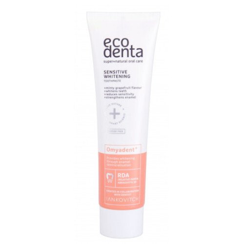 ECODENTA BIELIACA ZUBNÁ PASTA CITLIVÉ ZUBY BEZ FLUORIDU OMYADENT 100ml
