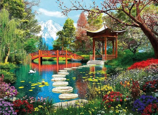 Puzzle 1000 Fuji Garden
