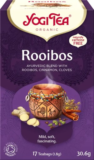 ROOIBOS ČAJ SO ŠKORICOU A KLÍČIKMI BIO (17 x 1,8 g) 30,6 g - YOGI TE