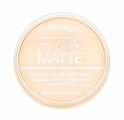 Rimmel Stay Matte 001 Transparentný lisovaný púder